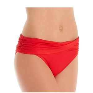 Bleu Rod Beattie Red Bikini Bottom, Size 8, Scarlet